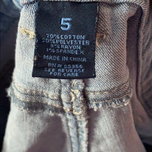 Vintage Denim Jean Overall Shorts Shortalls - Picture 8 of 9